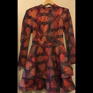 Trendy Multi-color Orange Dress